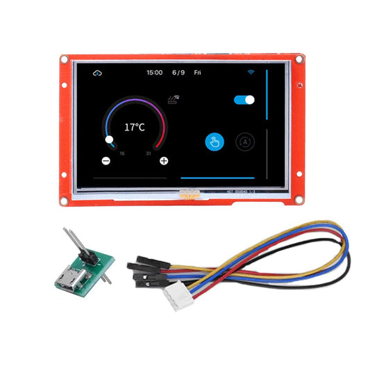 Nextion Display Intelligent NX8048P050-011C Intelligent 5 inch capacitief touchscreen 800 x 480 Seriële LCD TFT HMI weergavemodule NX8048P050-011C ondersteunt audio