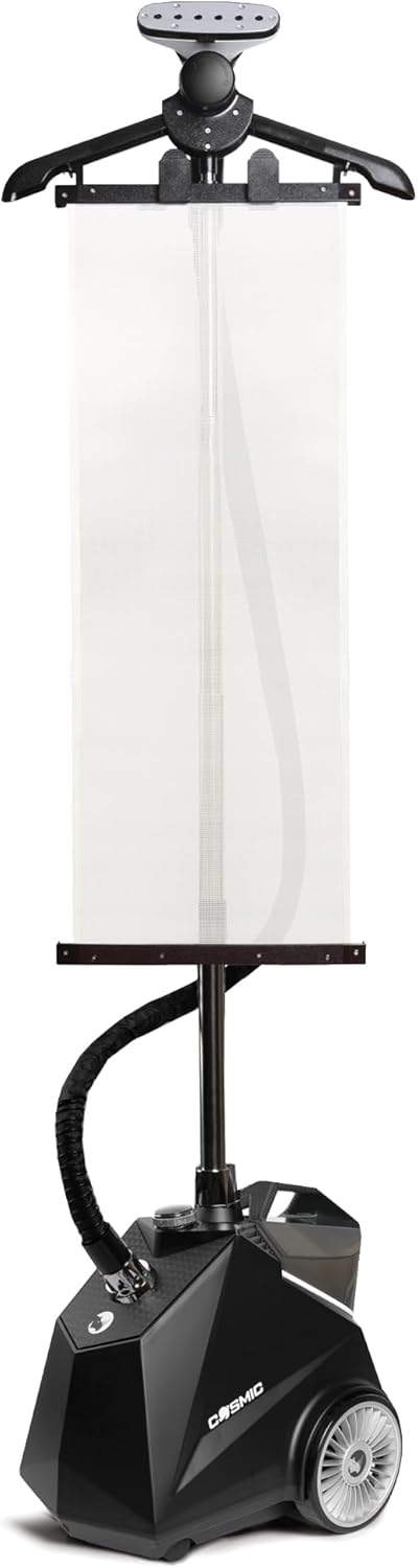 RHINO COSMIC Verticaal Stoomstrijkijzer 2350W (4 Vermogensstanden) 3,8L Tank Continue Stoom 50g/min | Strijkstation voor Kleding en Diverse Stoffen | Inclusief Pluizenborstel en Accessoires
