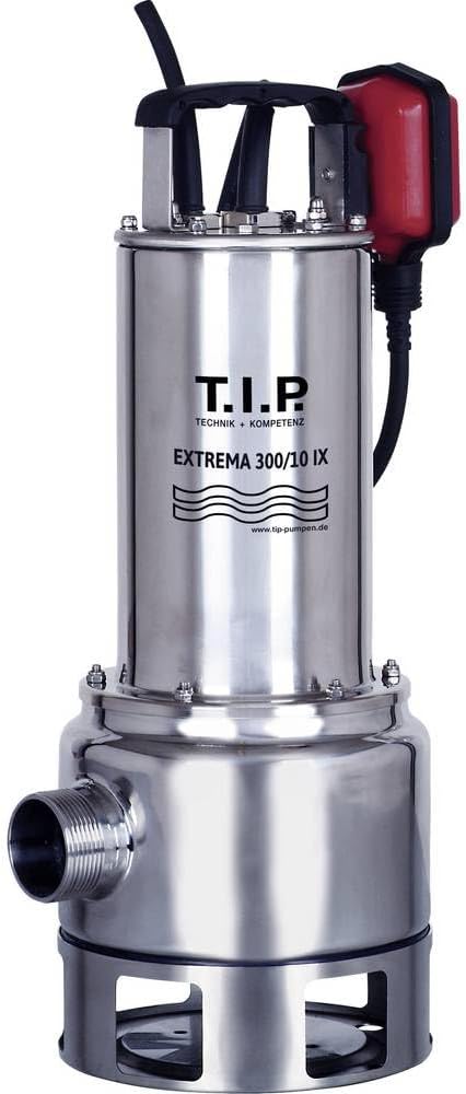 Vuilwaterpomp – Dompelpomp – Bouwpomp – Afwateringspomp – Pomp – 19.500 l/u Debiet – Roestvrijstalen Loopwiel
