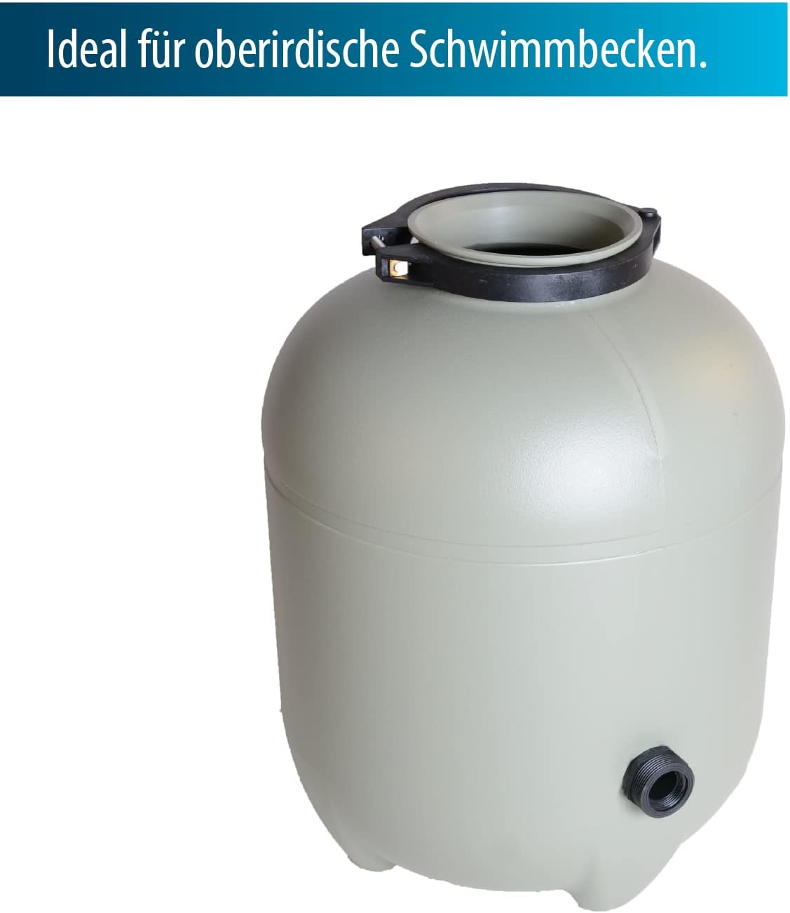 AquaForte Aqualoon EZ Clean 300 filterset inclusief pomp met voorfilter en filtertankhoogte 500 mm, 300 watt, maximale debiet 6,5 m3 per uur, max. zwembadgrootte 28 m3