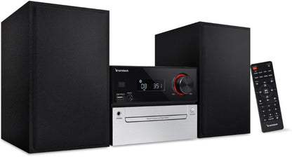 MICROKETTE SUNSTECH, HiFi-systeem met Bluetooth, LCD-display met intensiteitsregeling, uitgangsvermogen: 30 W