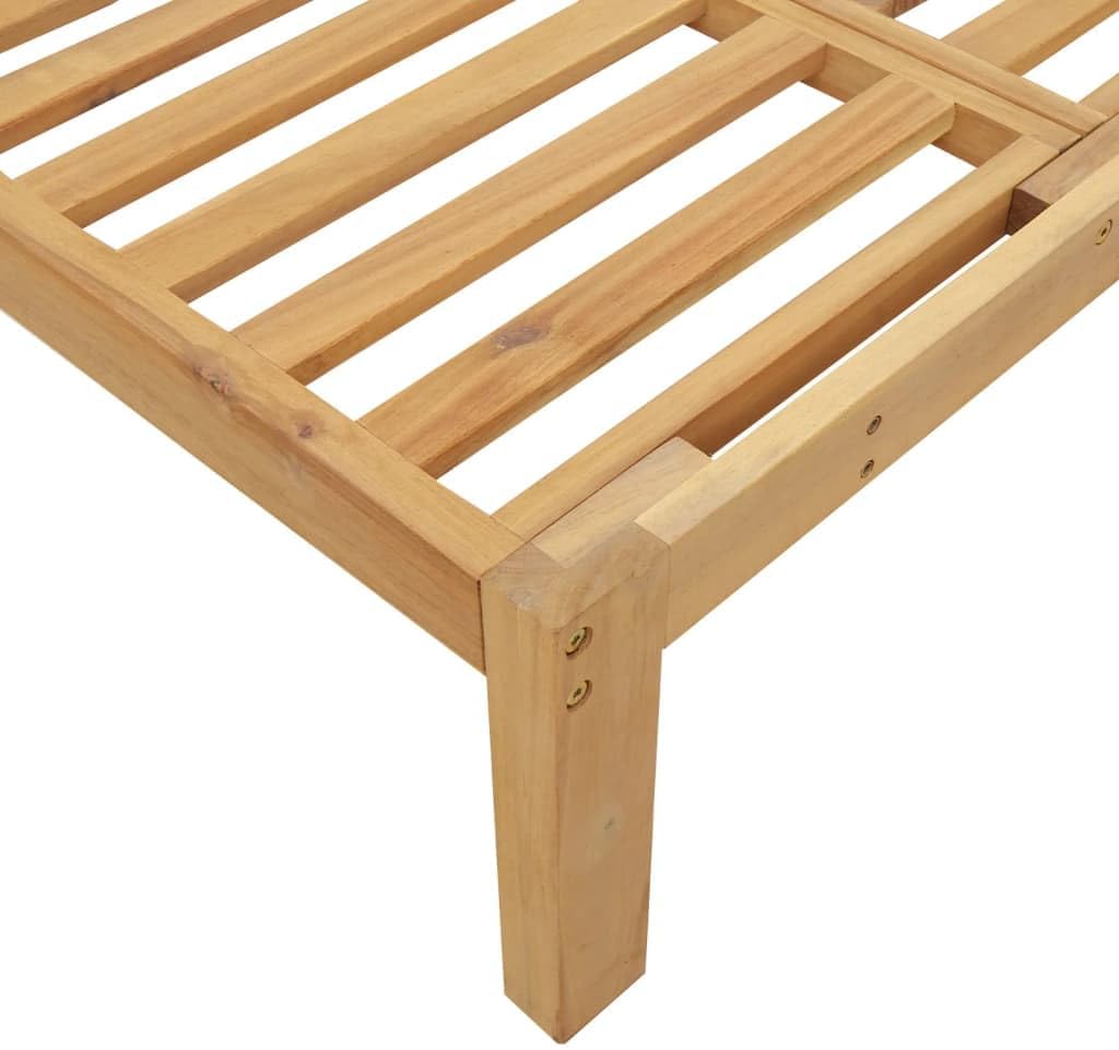 vidaXL Tuinmiddenbanken 2 st pallet met kussens massief acaciahout, tuinbank, loungestoel tuin, tuinbank lounge, tuinmeubel, buitenbank, bankje buiten - QUORE