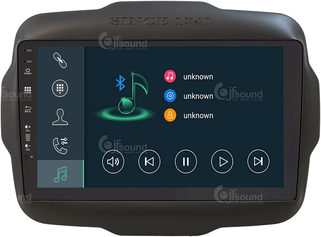Specifieke autoradio voor Jeep Renegade Android GPS Bluetooth WiFi USB DAB+ Touchscreen 9" 8core Carplay AndroidAuto
