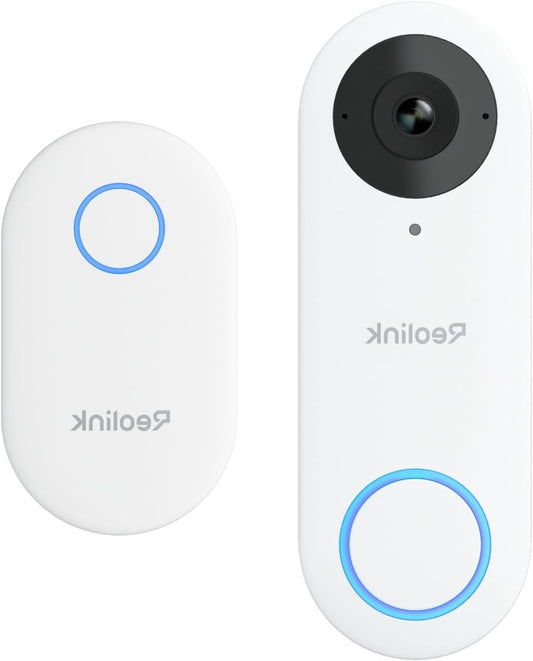 Reolink 2K+ Video Doorbell PoE Camera with Chime, 3:4 Head-to-toe Display, 2-Way Audio, Person/Package Detection, Waterproof, Smart Alerts, Supports REOLINK NVR (Wired, 2024 new release) - QUORE