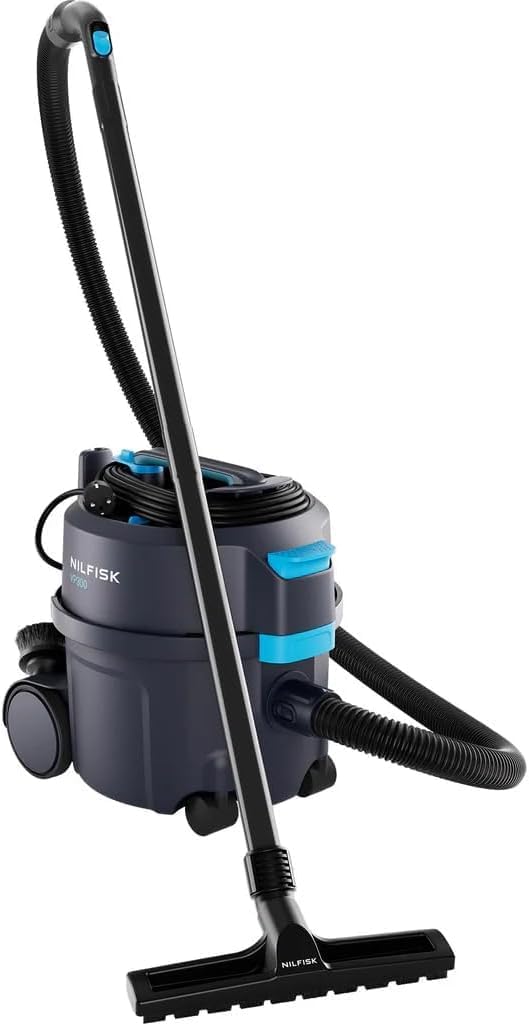 Nilfisk Professionele stofzuiger VP300 HEPA Basic (industriële stofzuiger met HEPA-filter, inhoud filterzak 10 l, zuigvermogen 800 W, luchtstroom 32 l/s) 107421144 (Nero)