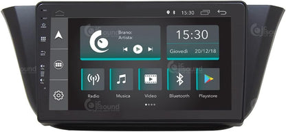 Autoradio – Auto Radio – Multimedia Radio – Inbouw Radio – 1-DIN Autoradio – 9 Inch Touchscreen – Android 4-Core Processor – Apple CarPlay & Android Auto Compatible
