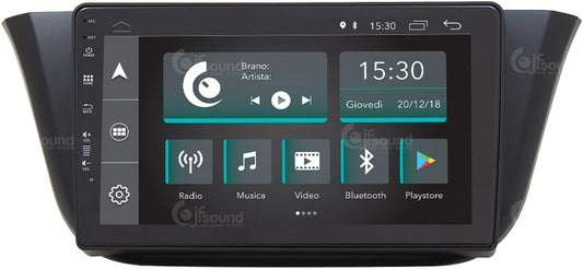 Autoradio – Auto Radio – Multimedia Radio – Inbouw Radio – 1-DIN Autoradio – 9 Inch Touchscreen – Android 4-Core Processor – Apple CarPlay & Android Auto Compatible