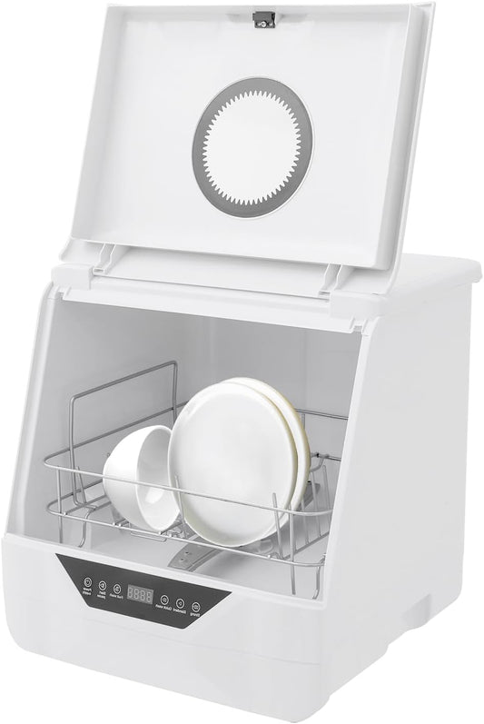 Mini Tafelvaatwasser – Compact Vaatwasser – Kleine Afwasmachine – Tafelmodel Vaatwasser – Bureau Vaatwasser – 800 Watt Motor – Hygiënische Hoge Temperatuur Desinfectie