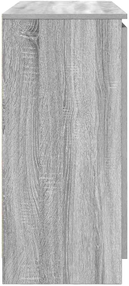 Sideboard – Dressoir – Opbergkast – Halmeubel – Buffetkast – Grijs Sonoma – Stevig Bewerkt Hout – Ruime Opbergruimte Met Laden En Deuren