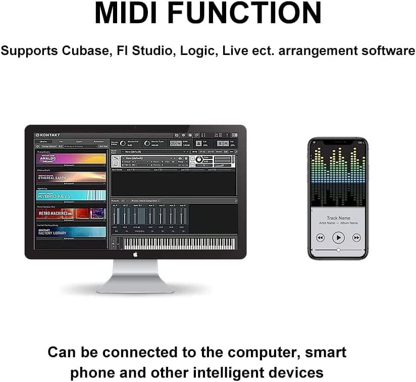 Opvouwbaar Pianotoetsenbord Met 88 Toetsen – Digitale Piano – Keyboard – Elektrische Piano – Draagbaar Toetsenbord – Halfgewogen En Aanslaggevoelig – Bluetooth MIDI
