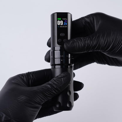 Professionele Draadloze Tattoo Machine – Tattoo Gun – Tattoo Pen – Tattoo Set – Tattoo Kit – Instelbare Slaglengte 7 Standen – 2x 2000mAh Batterijen Met OLED Display