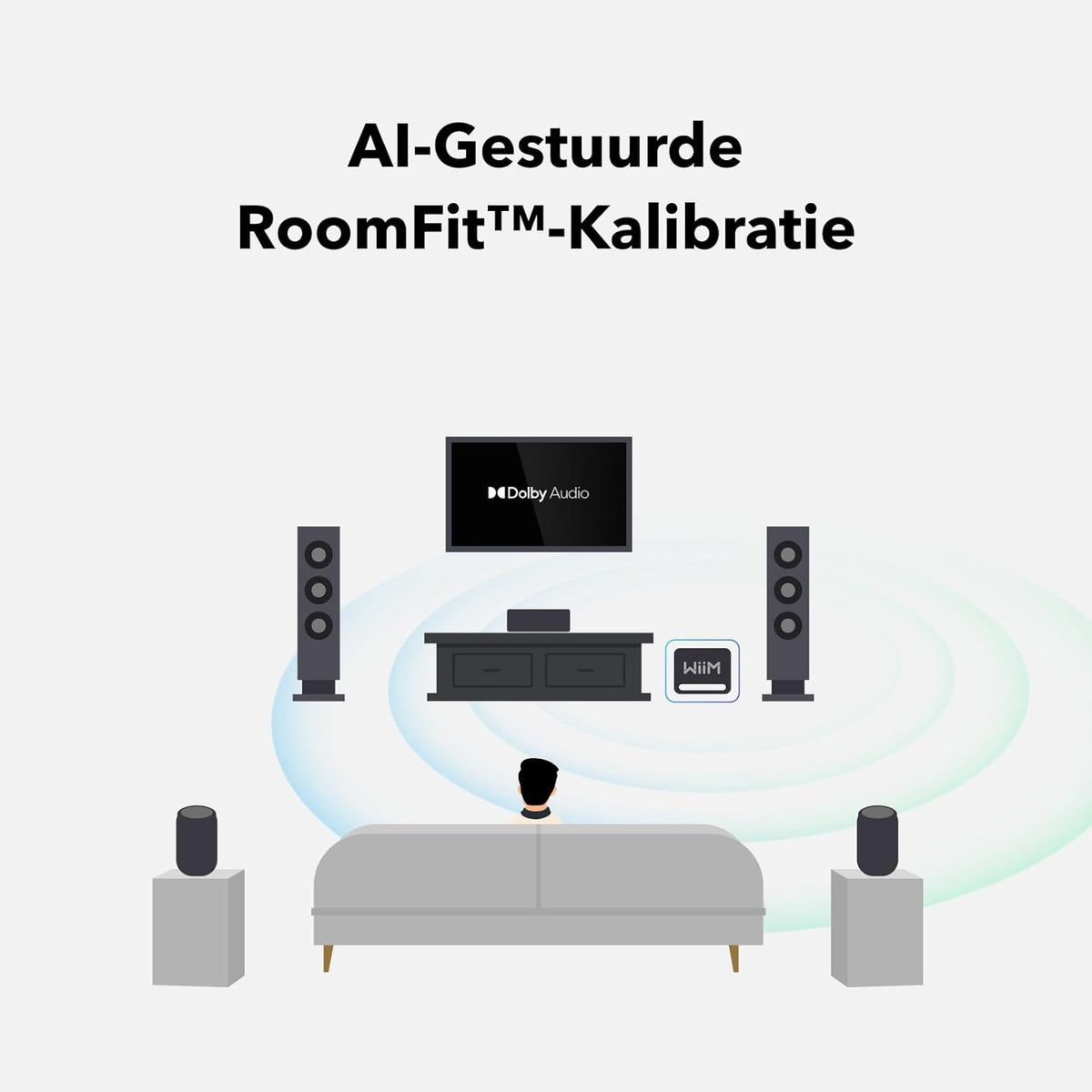 Draadloze Slimme Subwoofer Zwart – Basluidspreker – Basbox – Woofer – Thuisbioscoop Subwoofer – 8 Inch 250 W – Diepe Bas Tot 25 Hz