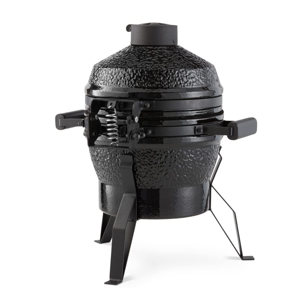 Premium Kamado BBQ 13 inch Ø 33 cm - Charcoal Barbecue - Grilling, Smoking, Baking, Steaming - Cooker - Egg Barbecue Black - QUORE