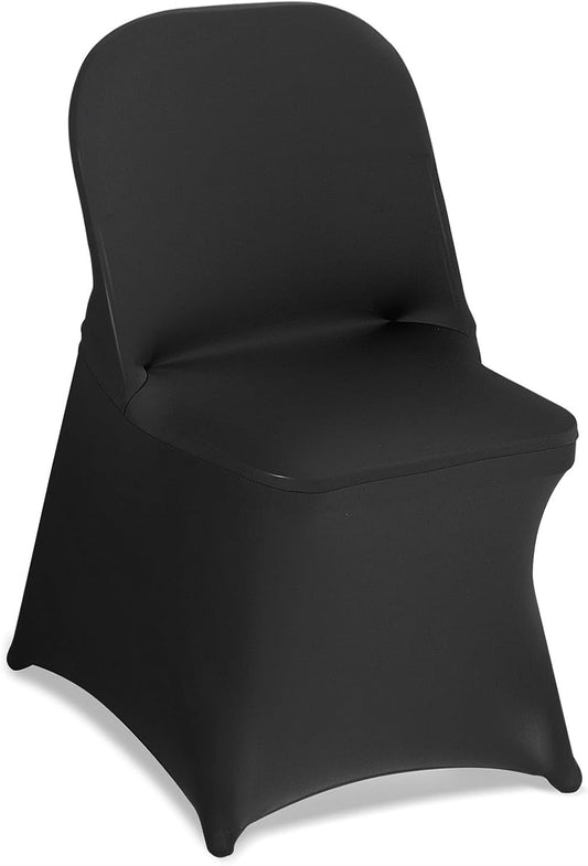 Stretch Stoelhoezen – Stoelhoes – Stoelbekleding – Stoelcover – Banquetstoelhoes – Zwart – 150 Stuks – Elastisch Polyester Spandex – Geschikt Voor Stoelen Tot 45x46x77 CM
