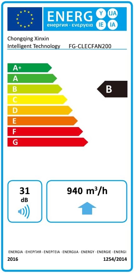 FanGoFast Buisventilator, 200 mm, met variabele snelheidscontrole, rookafzuiging, inline afvoerventilator, ideale buisventilator met IEC-stopcontact voor ventilatie en afvoerlucht
