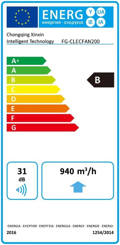 FanGoFast Buisventilator, 200 mm, met variabele snelheidscontrole, rookafzuiging, inline afvoerventilator, ideale buisventilator met IEC-stopcontact voor ventilatie en afvoerlucht