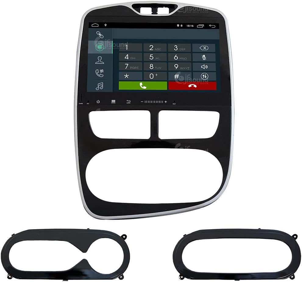 Autoradio Renault Clio 2013-2017 – Multimedia Speler – Inbouw Radio – Touchscreen Navigatie – Android Auto – 10" Scherm – Bluetooth & WiFi