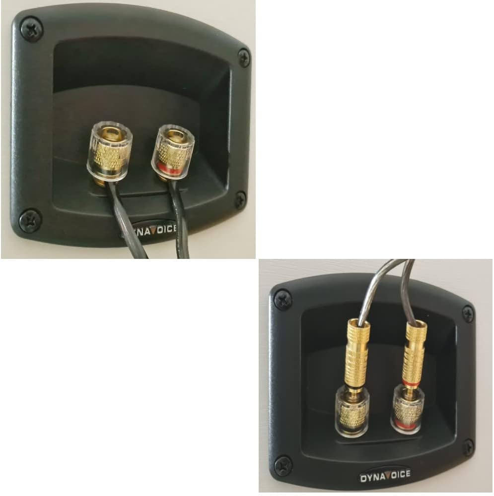 Magic Around-5 Zwart – Surround Luidsprekers voor Home Cinema (Paar) | Quadripolair Ontwerp 4 Tweeters + 5,25" Woofer | Passieve Wandluidsprekers voor 5.1 en 7.1 Systemen