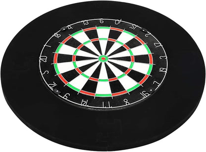 Dartbord – Dartset – Darts – Speelbord – Surround Ring – Sisal Dartbord Van 45 cm – 6 Stalen Puntsdarts Met Anti-slip Grip