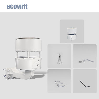 ECOWITT WS85 Weersensor voor weerstations/consoles WS3800/WS3900/HP2560, outdoor-tuineenheid met ingebouwd zonnepaneel, regenmeter, snelheidssensoren, windrichting