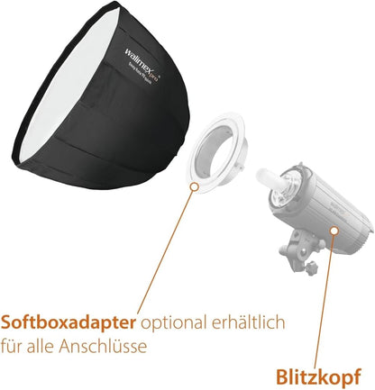 Walimex Pro 22586 22586 Softbox (Ø x H) 900 mm x 180 mm 1 st.