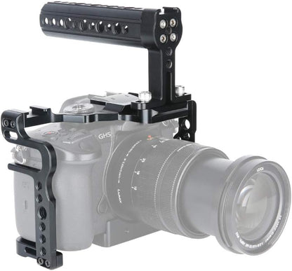 [Update versie] NICEYRIG GH5 Mark II GH5s GH5 camerakooi kit met camera kaas bovenhandvat koude schoenhouder NAVO-rail voor DSLR Panasonic Lumix GH5/GH5s/GH5 Mark II