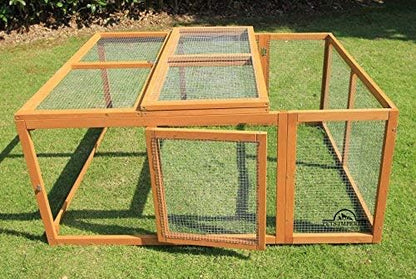 Pets Imperial® Balmoral Chicken Coop Run 1.40 m - Outdoor Wooden Chicken Coop with Net Frame - 140 cm (W) x 107 cm (D) x 76 cm (H) - QUORE