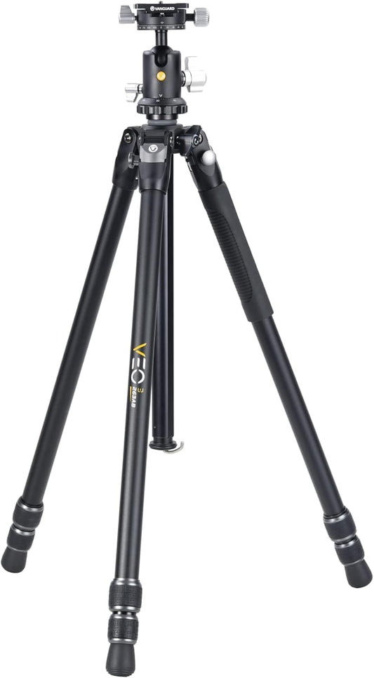 Statief – Camerastatief – Fotostatief – Tripod – Driepoot – 3-Delig Aluminium – 15 Kg Draagvermogen, Dubbele As Kogelkop