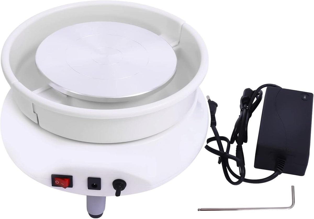 Draaischijf Pottenbakken – Pottenbakkersschijf – Boetseerschijf – Keramiek Draaitafel – Aardewerkwiel – 120W Motor – Instelbare Snelheid 2000 RPM
