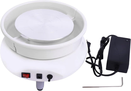Draaischijf Pottenbakken – Pottenbakkersschijf – Boetseerschijf – Keramiek Draaitafel – Aardewerkwiel – 120W Motor – Instelbare Snelheid 2000 RPM