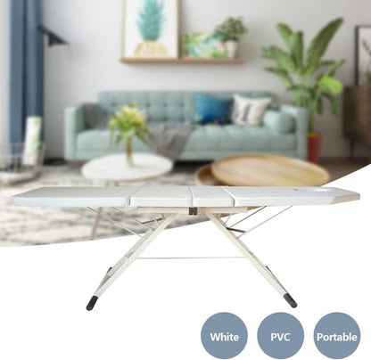 3-Zones Light Folding Chair Beauty Salon Spa Tattoo Bed Fold Zones Mobile Folding Massage Sofa Cosmetic Lounger Beauty Salon PVC Cosmetology Massage Chair Massage Table White - QUORE