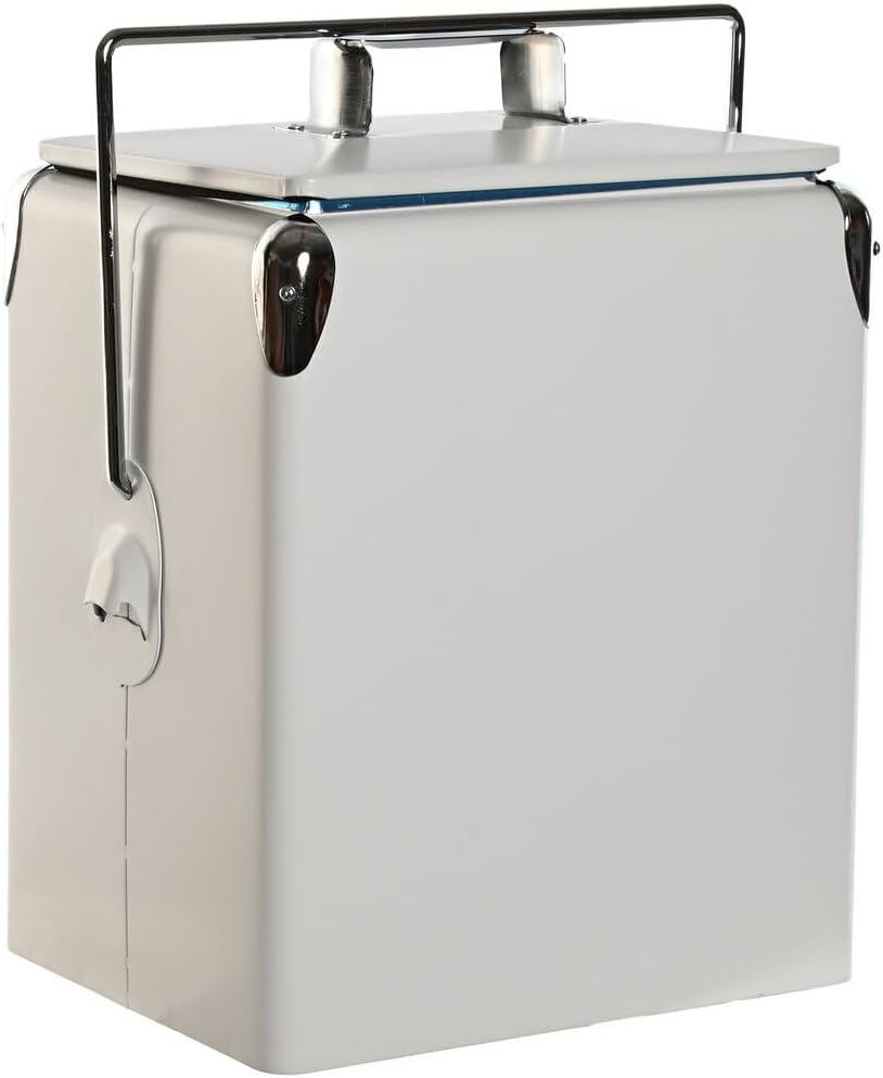 Koelkast, metaal, PVC, 32 x 24 x 43 cm, 17 liter, wit