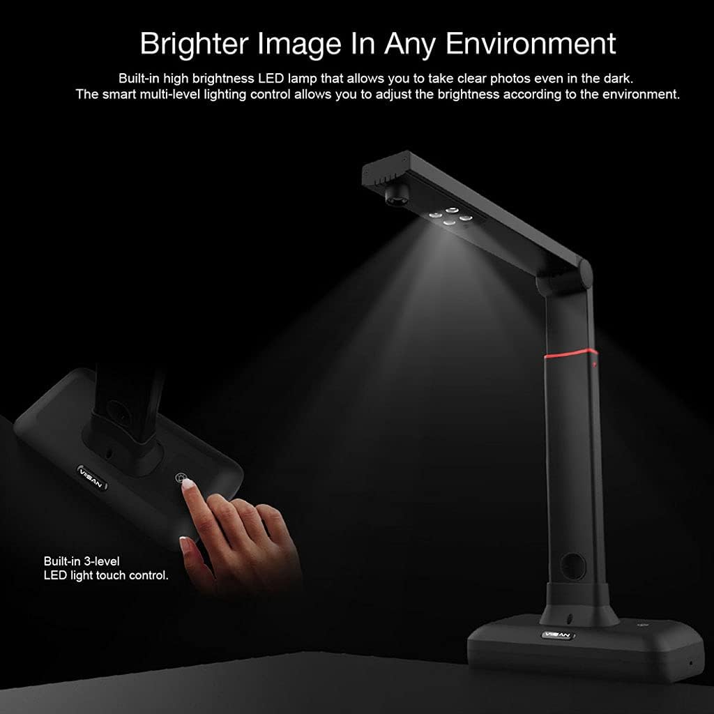 Viisan S21 A2 documentscanner - resolutie 27 MP, perfect voor het snel scannen van grote documenten en boeken. Compatibel met meertalige OCR, Mac en Windows.