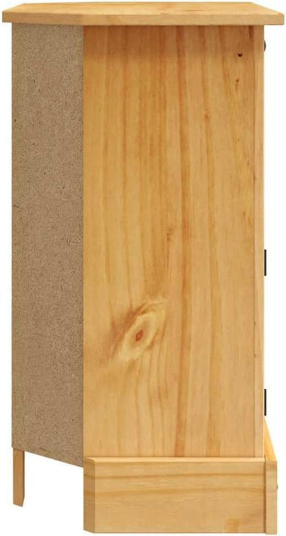vidaXL Pine Wood Wall Table Mexican Corona-Style Table Wall Tables Sideboard