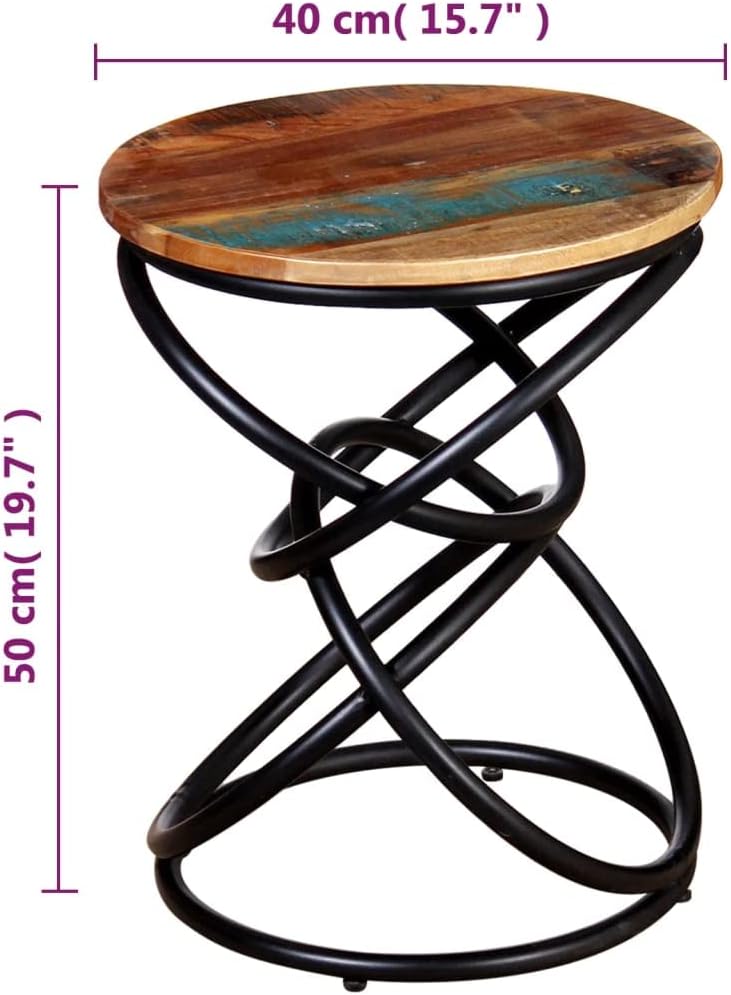 vidaXL Recycled Wood Side Table Solid Table Side Table Table
