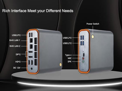 HISTTON Mini PC, Intel 12th Gen CPU Core 1215U up to 4.40GHz, 16GB DDR5, 512GB M.2 SSD, 8K Four Display, Mini Desktop PC, WiFi6 BT5 Work/Home/Business Micro PC (Intel 1215U) - QUORE