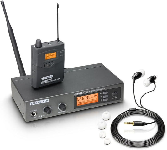 Draadloos In-Ear Monitorsysteem – In-Ear Monitor – In-Ear Bewakingssysteem – Draadloze In-Ear Set – Monitoringset – 584-607 MHz – 96 Kanalen