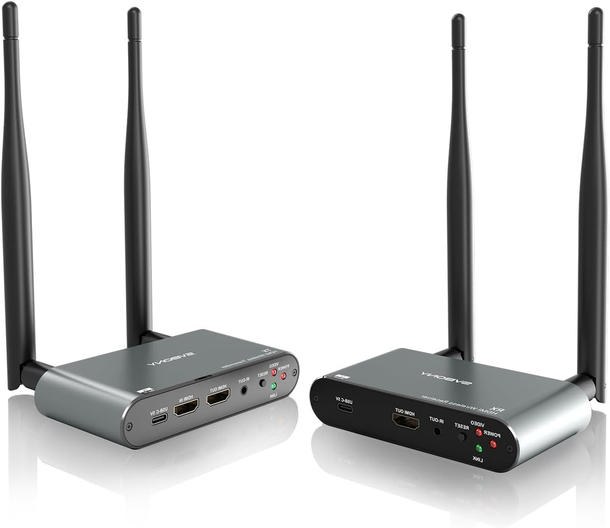 hdmi zender receiver set – draadloze hdmi zender – hdmi transmitter – hdmi ontvanger – 4K hdmi extender – 0,06s lage latentie – draadloos bereik 300 meter