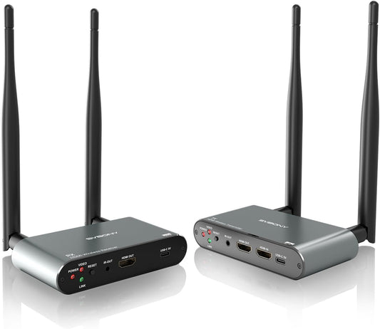 Svbony TransAir2 HDMI 4K Draadloos Transmissiesysteem voor Lange Afstanden, Ondersteunt max 1TX tot 4RX's, 4K Zender en Ontvanger, 0,06S Latentie, Infrarood afstandsbediening, Transmissiebereik 300m
