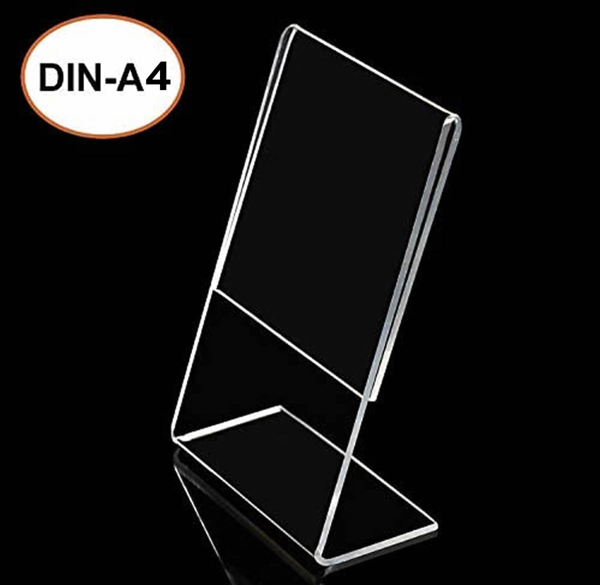 A4 Acryl Displaystandaards – Tekenhouder – Posterhouder – Menuhouder – Kaarthouder – 30X A4 Portret – Helder Acryl 2,5 Mm – Schuin L-Vormig, Vrijstaand