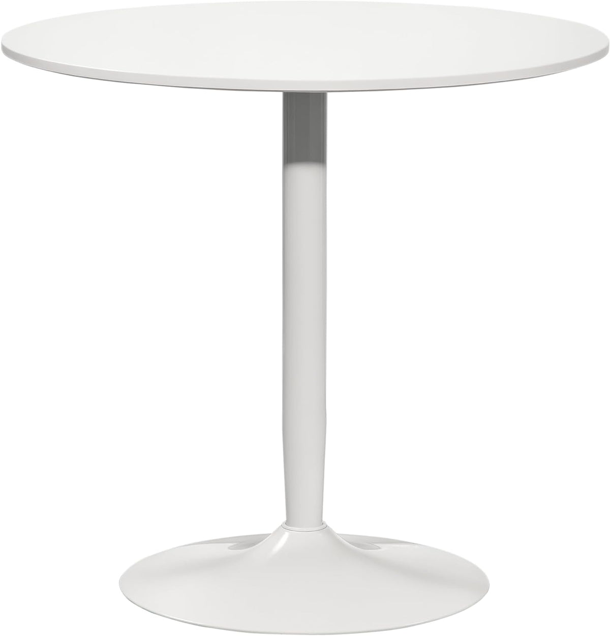 Ronde Eettafel – Keukentafel – Bistrotafel – Bartafel – Koffietafel – Compact Ontwerp Ø80 cm – Stevig MDF Tafelblad