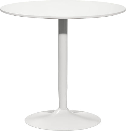 Ronde Eettafel – Keukentafel – Bistrotafel – Bartafel – Koffietafel – Compact Ontwerp Ø80 cm – Stevig MDF Tafelblad