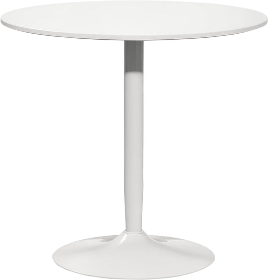 Ronde Eettafel – Keukentafel – Bistrotafel – Bartafel – Koffietafel – Compact Ontwerp Ø80 cm – Stevig MDF Tafelblad