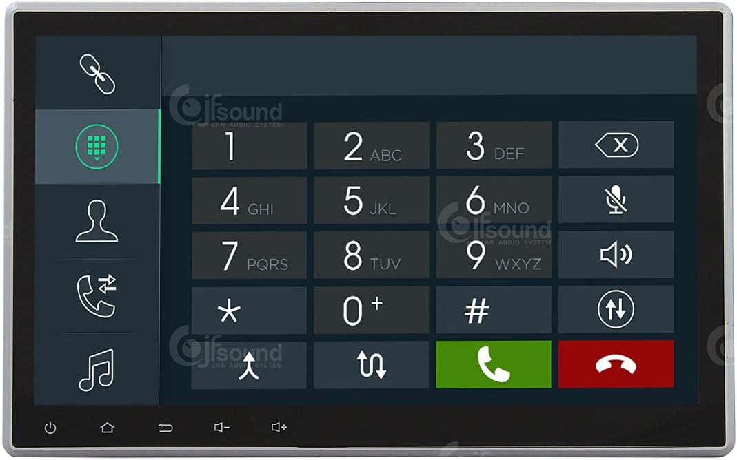 Universeel autoradio 1DIN Android GPS Bluetooth WiFi Dab USB Full HD Touchscreen Display 10.1" Easyconnect Processor 8core Stembediening