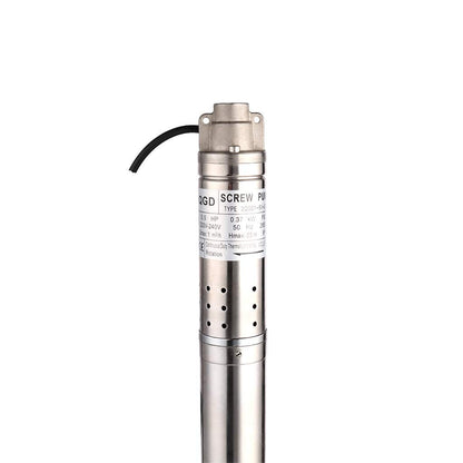 waterpomp 370 W 0.5HP dompelpomp diepe goed pomp maximale voor 50 M diepte goed 1000L / H met propeller voor industrie en landbouw