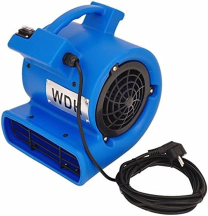 Mini turboventilator – Turboventilator – Vloerventilator – Bouwventilator – Aanjager – 420 m³/u Luchtcirculatie – 3 Luchtstanden 0°/45°/90°
