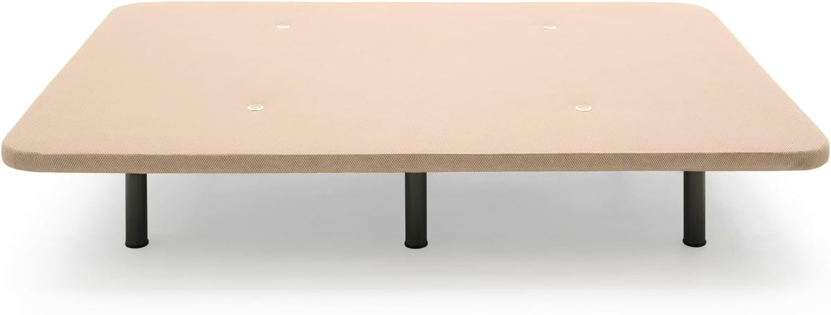 HOGAR24 ES Gevoerde bodem in beige, ademend 3D-weefsel, versterkte structuur, stabiliteit en duurzaamheid, met 6 poten à 26 cm, afmetingen: 90 x 200 cm