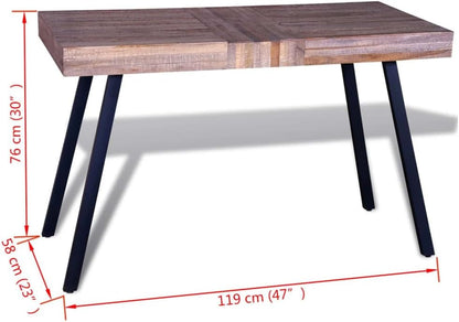 vidaXL Table recycled teak