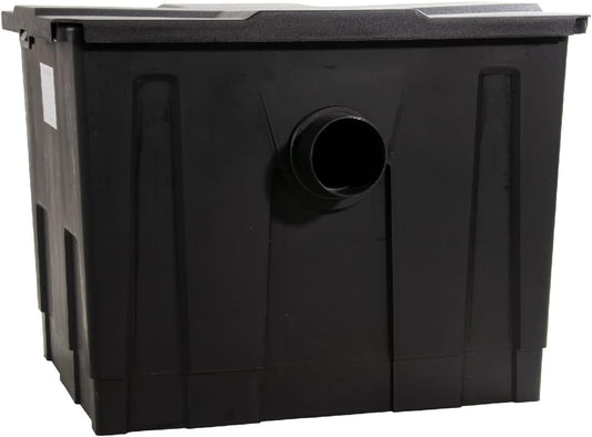 AquaForte MBF-550 meerkamerfilter, afmetingen 69 x 52 x 40 cm, max. vijvercapaciteit 24 m³ zonder vissen, max. debiet 12 m³/h, eenvoudig te installeren en te reinigen, geschikt voor verschillende