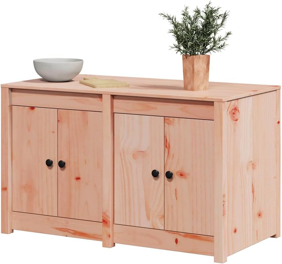 vidaXL Outdoor Kitchen Cabinet 106X55X64 cm Solid Wood Douglas - Plenty of Storage Space for an Organized Layout and a Traditional Appearance, Great for Indoor Use - QUORE